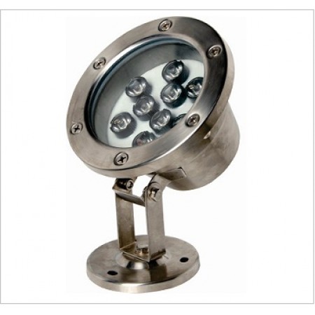 Spot cu LED subacvatic 9W 3.000K 12V IP68 cu montaj aplicat